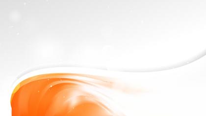 Abstract Orange and White Wave Business Background Design Template