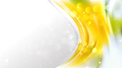 Abstract Yellow and White Brochure Design Vector Graphic