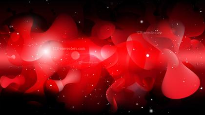 Red and Black Abstract Bubbles