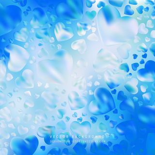 Valentines Day Cobalt Blue Heart Background