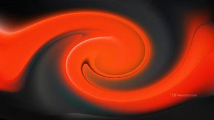 Swirling Orange and Gray Abstract