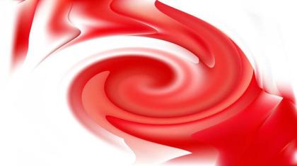 Swirling Red and White Abstract