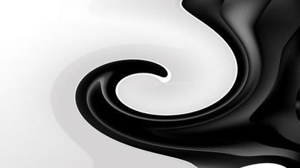 Swirling Black and White Design