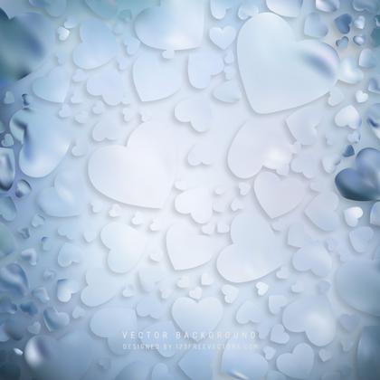 Blue Valentine Heart Background