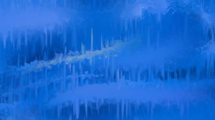 Abstract Blue Icy Scene