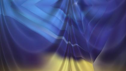 Abstract Blue and Gold Ripples