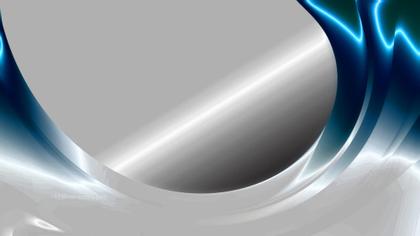 Abstract Blue and Silver Design