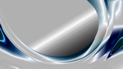 Abstract Blue and Silver Swirls