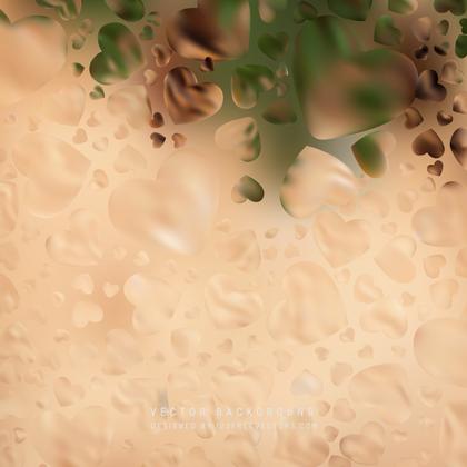 Brown Green Heart Background