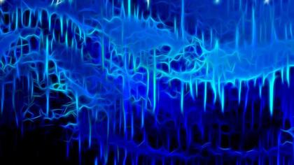 Glowing Blue Icicles