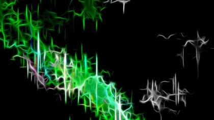 Glowing Green Abstract