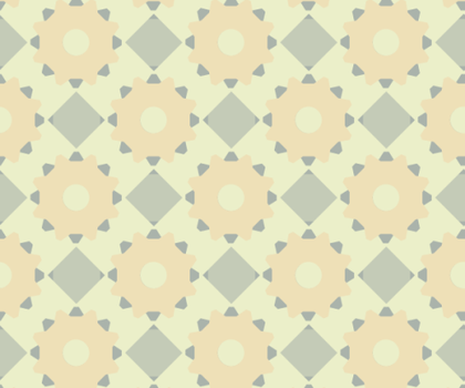 Diamonds and Gears Seamless Pattern