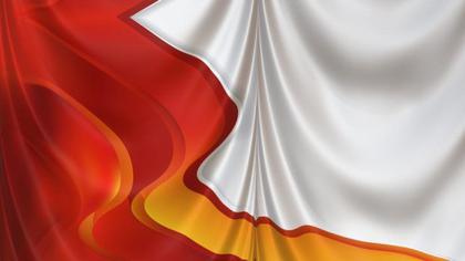 Red and White Silk