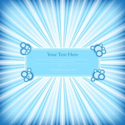 Blue Sunburst Background