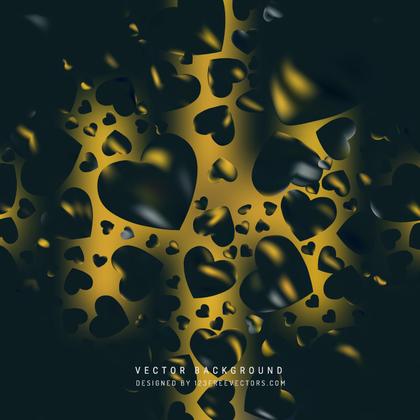 Abstract Dark Color Heart Background