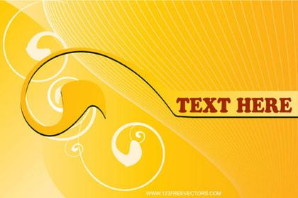 Abstract Yellow Background Vector