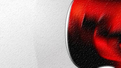 Red and White Abstract