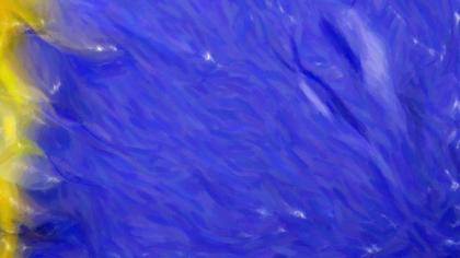 Abstract Blue and Yellow Brushstrokes