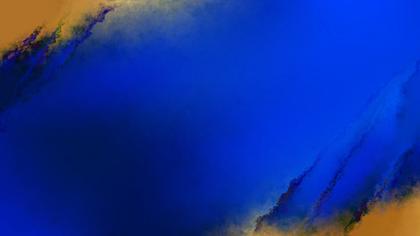 Abstract Blue and Gold Swirls
