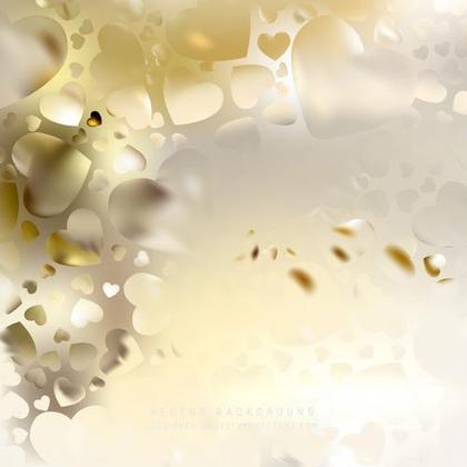 Abstract Romantic Light Color Hearts Background