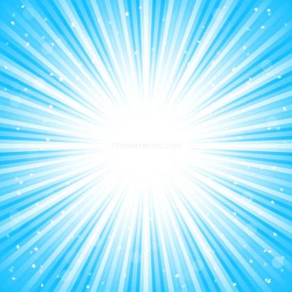 Abstract Blue Sunburst Background