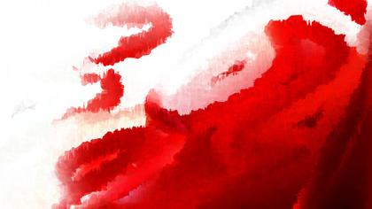 Red and White Abstract