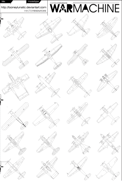 Free War Machine Vector Illustrator Pack 02