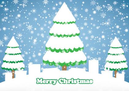 Winter Snowy Day Free Vector Graphics