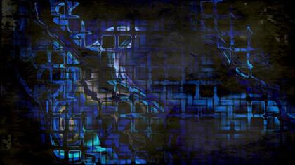 Abstract Blue and Black Composition