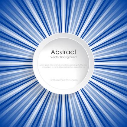 Blue Sunburst Banner Background Template