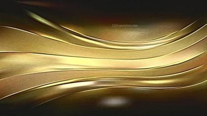 Golden Wave Abstraction