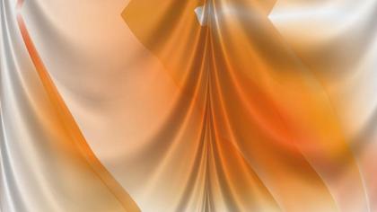 Orange Silk Drapery