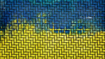 Woven Blue and Yellow