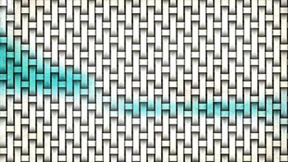 Woven Pattern with Aqua Accent