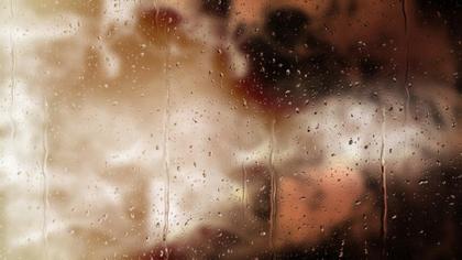 Raindrop Covered Glass