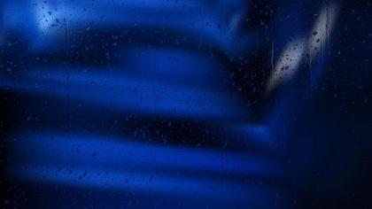 Raindrops on Blue Glass