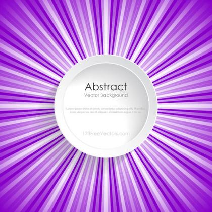 Abstract Purple Sunburst Banner Background