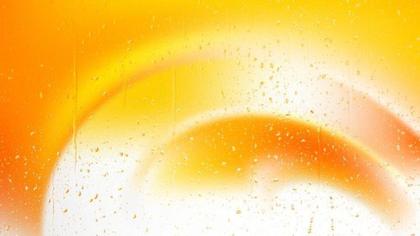 Orange Raindrops on Glass
