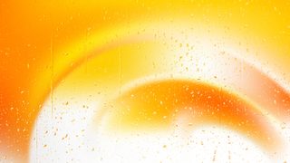 Orange Raindrops on Glass
