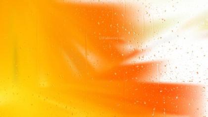Raindrops on Orange Glass