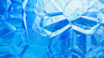 Geometric Blue Crystal