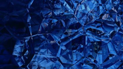 Faceted Blue Gemstone