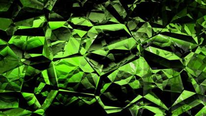 Green Geometric Crystal