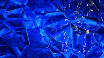 Faceted Blue Gemstone