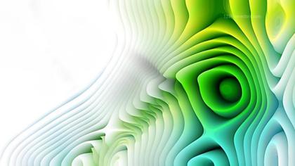 Abstract Layered Green and White