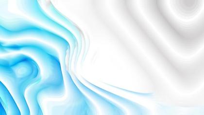 Abstract Flowing Blue and White