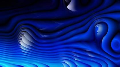 Blue Flowing Abstraction