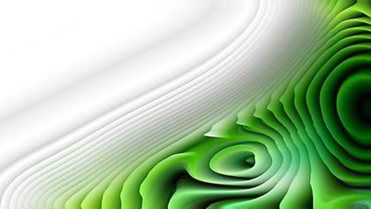 Green Swirls and White Curves