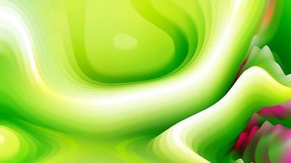Flowing Green Abstract