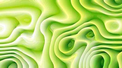 Flowing Green Waves